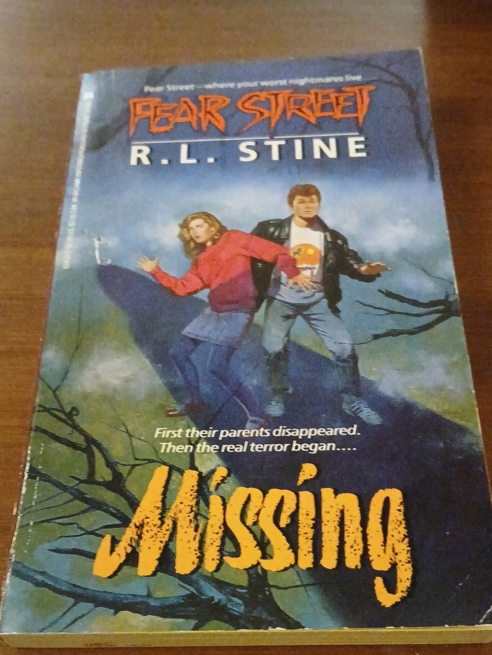 1990 1st Print Vintage Fear Street - Missing By R.L Stine YA Horror PB